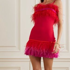 NWT Staud Etta Feather Dress - Never Worn